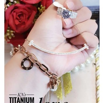 Titanium set perhiasan wanita t122