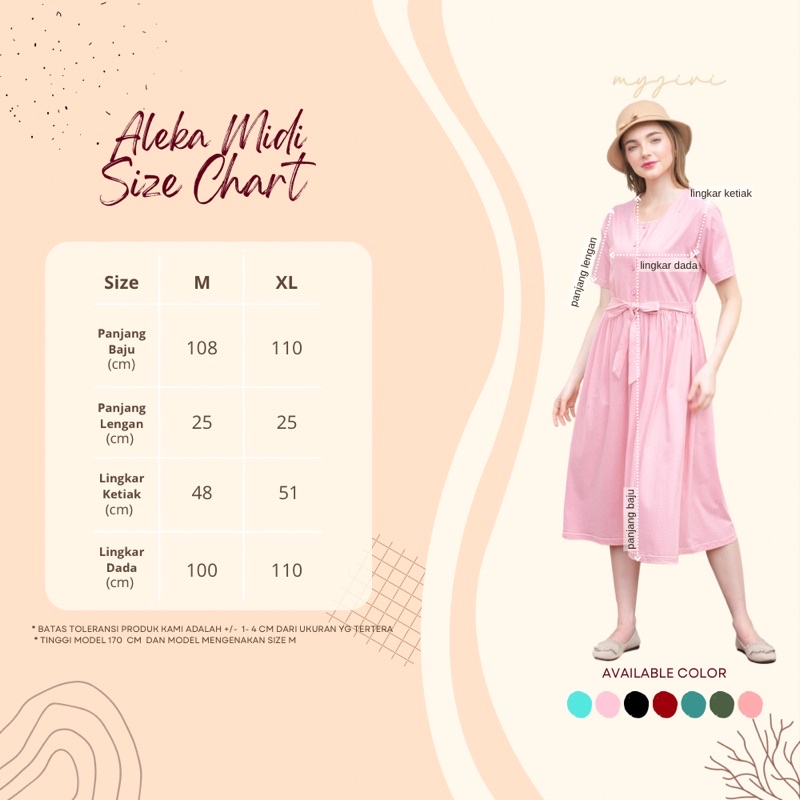 ALEKA MIDI DRESS BY MYJIVI