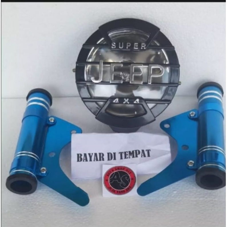 Lampu Jeep Rx-King Cb Gl Vixion Plus Dudukan Biru