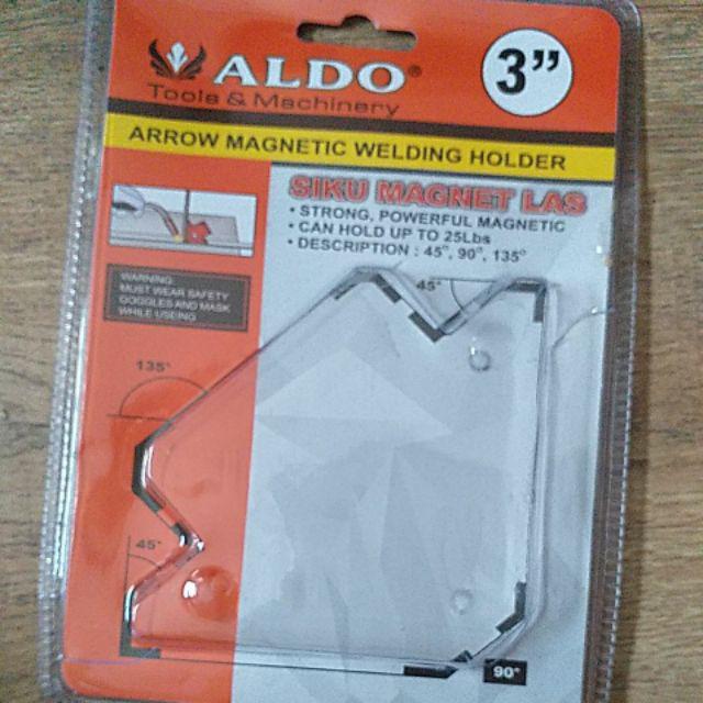 Magnet Holder Arrow Magnetic Welding Holder  Siku Magnet Untuk Las 3 Inch
