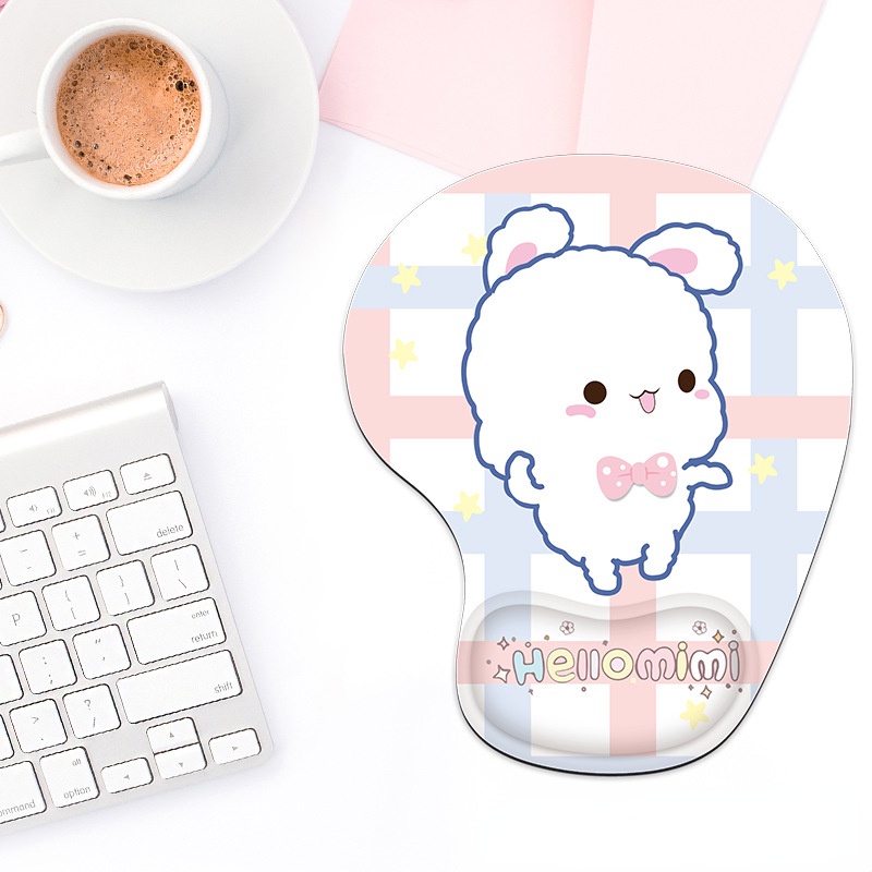 Mouse Pad Silikon Anti slip Motif Kartun Astronot 3D Untuk Komputer Kantor