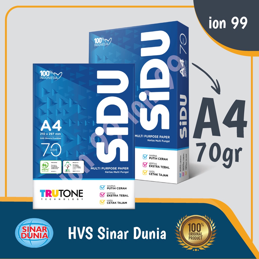 Jual Kertas HVS 70gr Sinar Dunia ( SiDu ) Rim | Shopee Indonesia