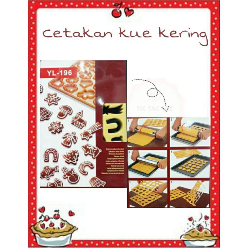 Cookie cutter sheet, cetakan kue kering berkarakter