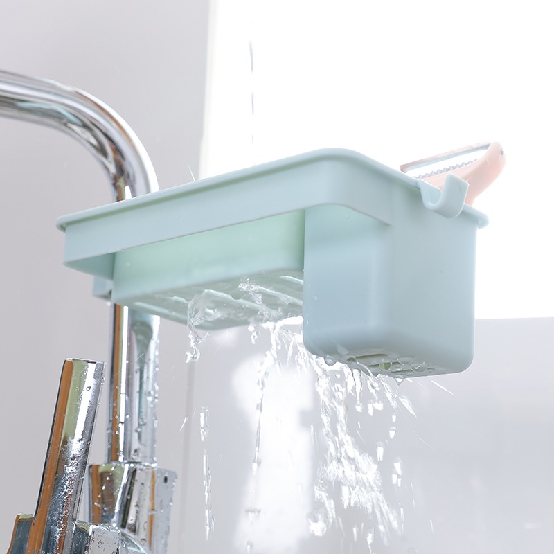 3-in-1Multi-function Sink Faucet Drain Rack / Cleaning Cloth Drying Rack