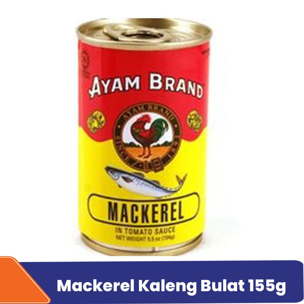 

Mackerel Kaleng Saus Tomat Ayam Brand 155g