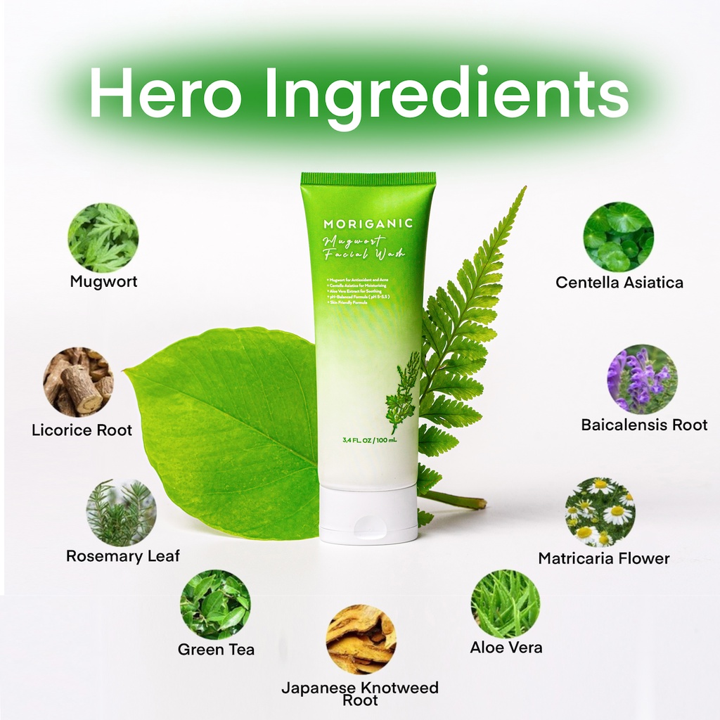 Moriganic Mugwort Facial Wash - 100 ml-3