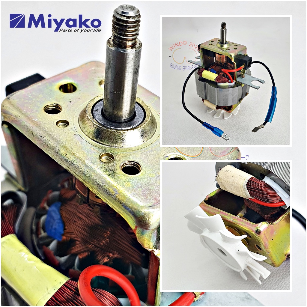 MESIN DINAMO BLENDER MIYAKO MODEL KIPAS | MOTOR BLENDER MIYAKO MODEL BARU | TYPE 102 / 152 | MIYAKO BARU