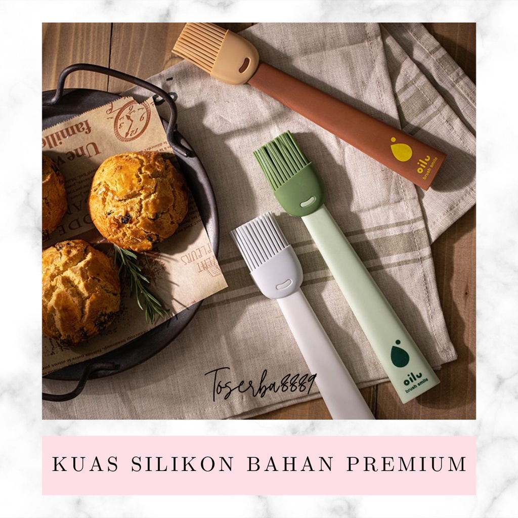 SILICON BRUSH SERBAGUNA KUAS DAPUR BAHAN SILIKON PREMIUM/ KUAS KUE/ KUAS MASAK/ KUAS BBQ/ SPATULA &amp; CAPITAN