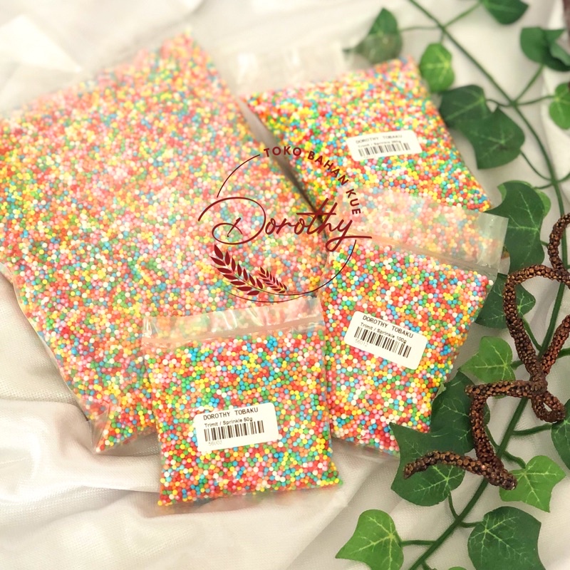 

TRIMIT REPACK 50 GRAM SPRINKLE CONFETTI TOPPING HIASAN KUE WARNA WARNI