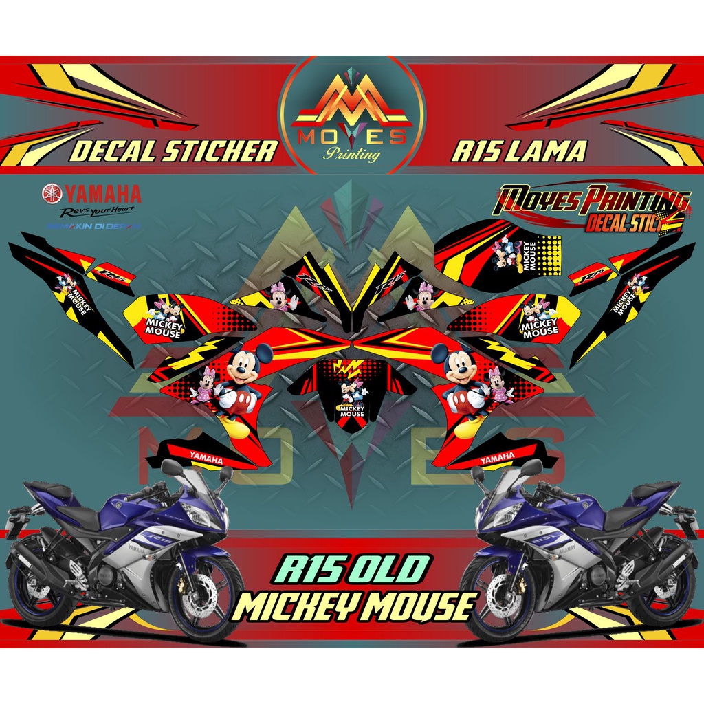 Decal R15 V 2 - Decal Yamaha R15 V2 Full BOdy - Full Stiker - FUll Body Motor Yamaha R15 V 2