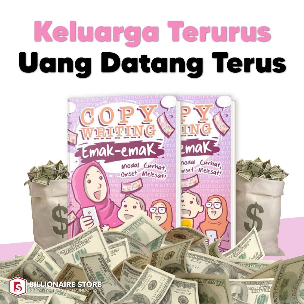 Buku Dewa Eka Prayoga Billionaire Store Original 10 Juta Pertama dari FB Ads + Copywriting Emak Emak