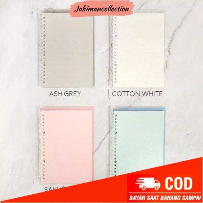

✨ BISA COD ✨ Panmomo - Slim File Binder Notebook B5 / Binder B5 / Buku Binder - B5, Abu-abu