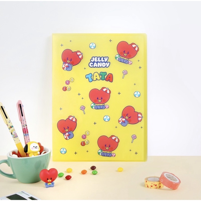 

PO OFFICIAL BT21 Clear File Jelly Candy A4