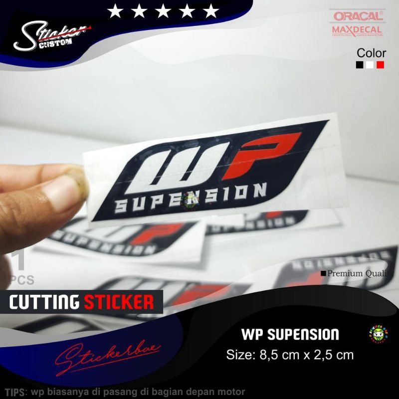 stiker WP supension cutting sticker motor