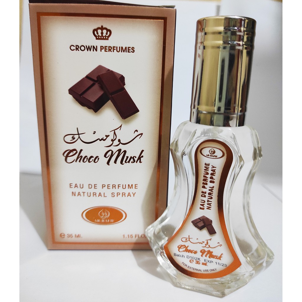 parfum arrafif spray 35ml CHOCO MUSK parfum spray badan 35ml