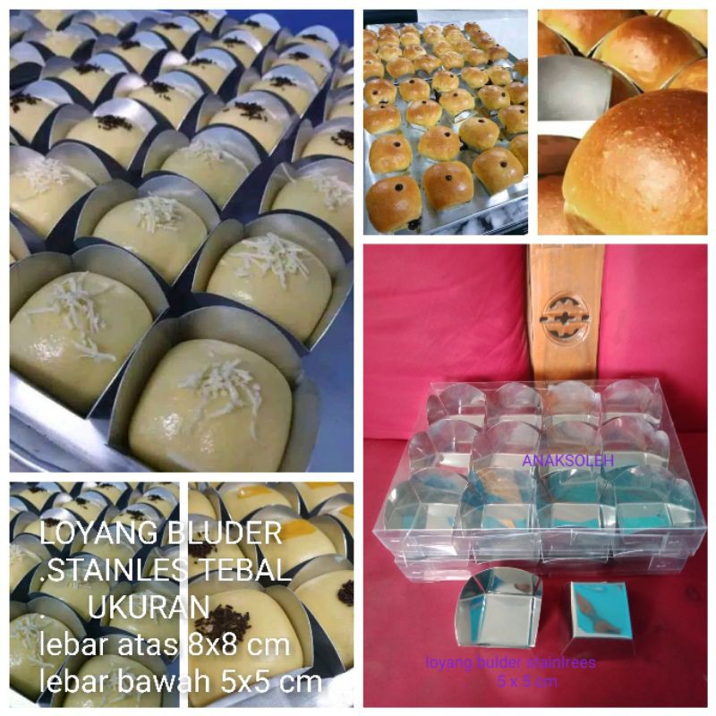 loyang bluder stainlees tebal/ loyang roti/loyang kue