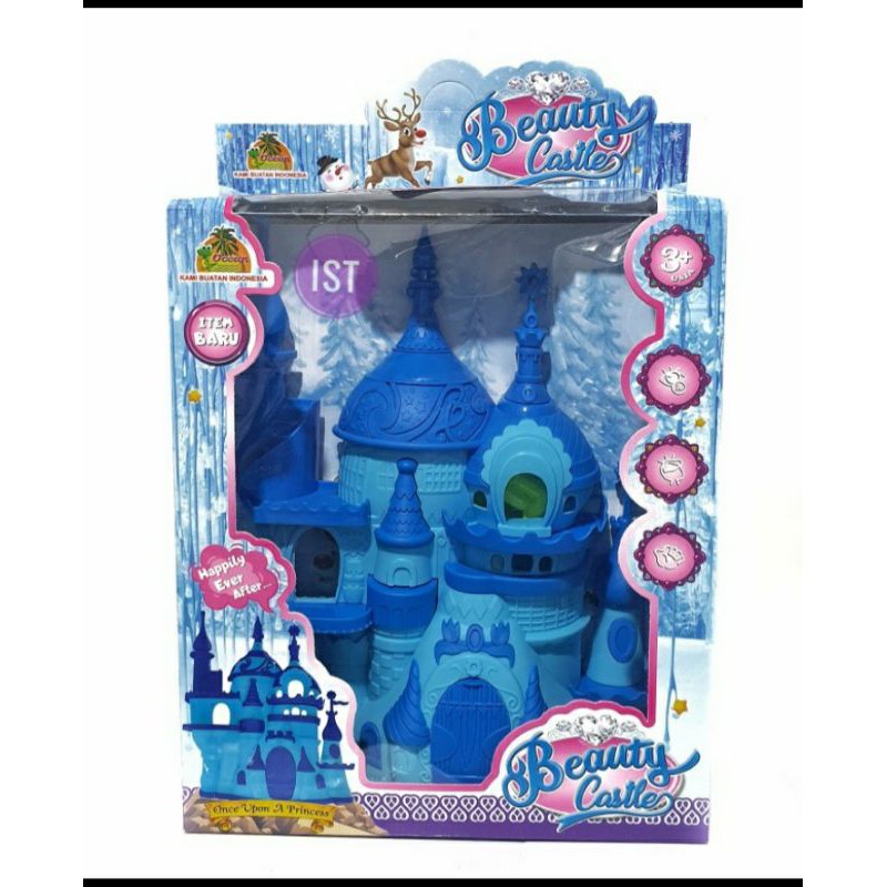 mainan anak perempuan beauty castle / rumah istana putri