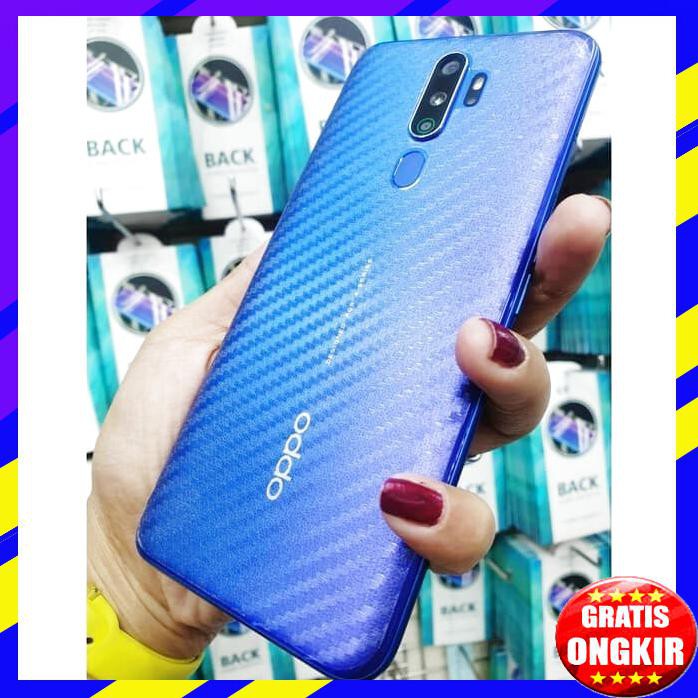 ACC HP REALME C15 NEW SKIN CARBON KARBON GARSKIN ANTI GORES BELAKANG