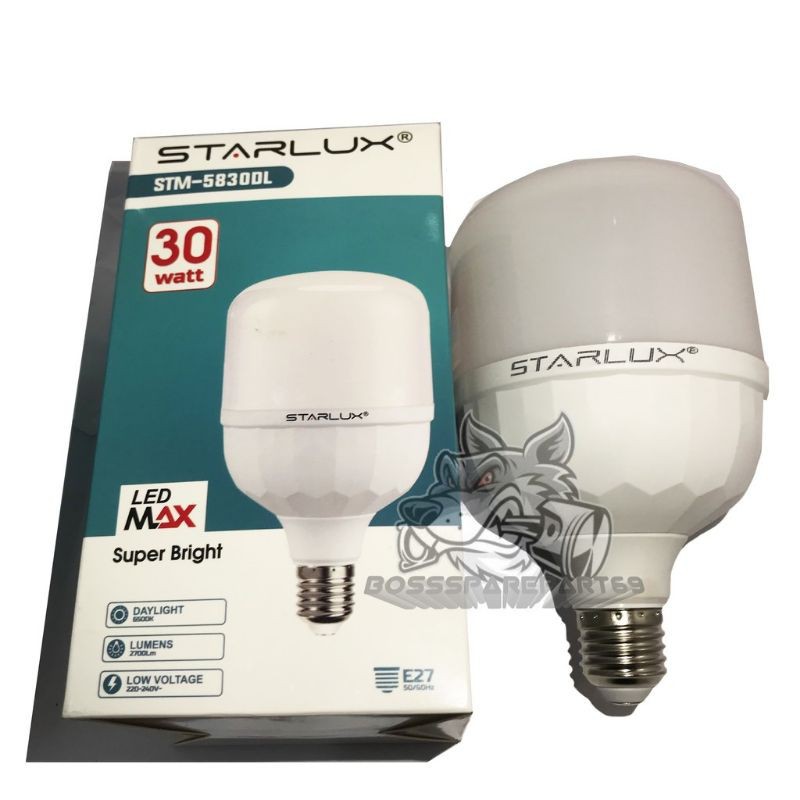 LAMPU STARLUX LED BOHLAM LED MAX BOHLAM LAMPU RUMAH KAMAR 5W-50W