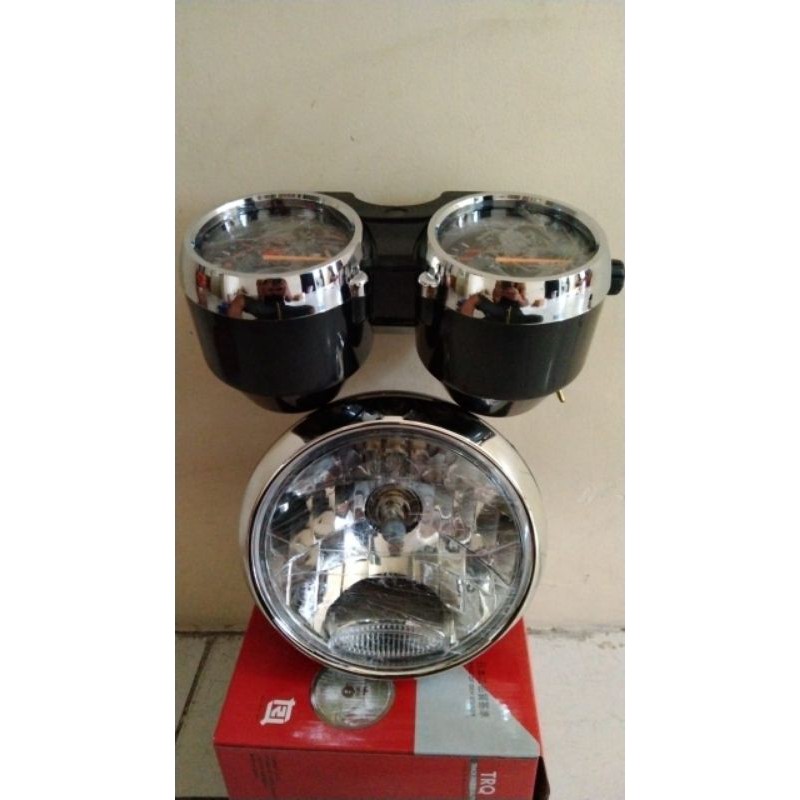 lampu depan bulat rx king new plus spedometer rx king new