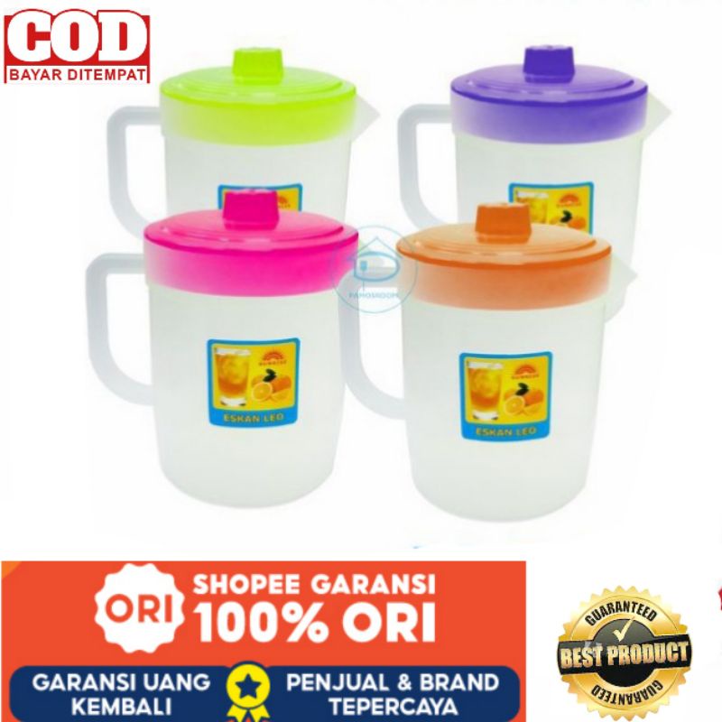 Teko Plastik / Eskan Mini Leo / 1,5 Liter / Teko Teh manis air es / Sunrise