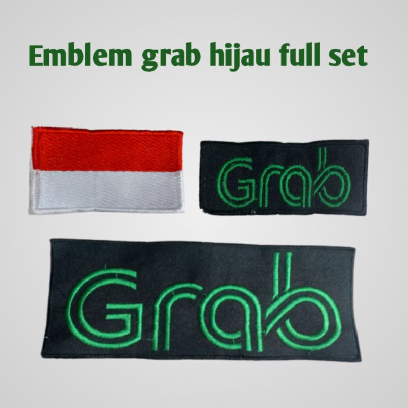 emblem grab bordir komputer