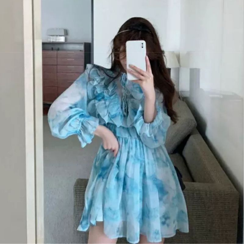 MDLV ~ 1974 SANNY TIEDYE DRESS KOREA IMPORT DRESS CANTIK DRESS PESTA DRESS PREMIUM FASHION IMPORT