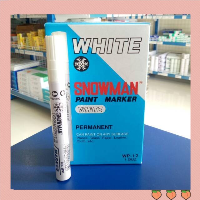 

Spidol SNOWMAN Paint Marker white/putih (besar)