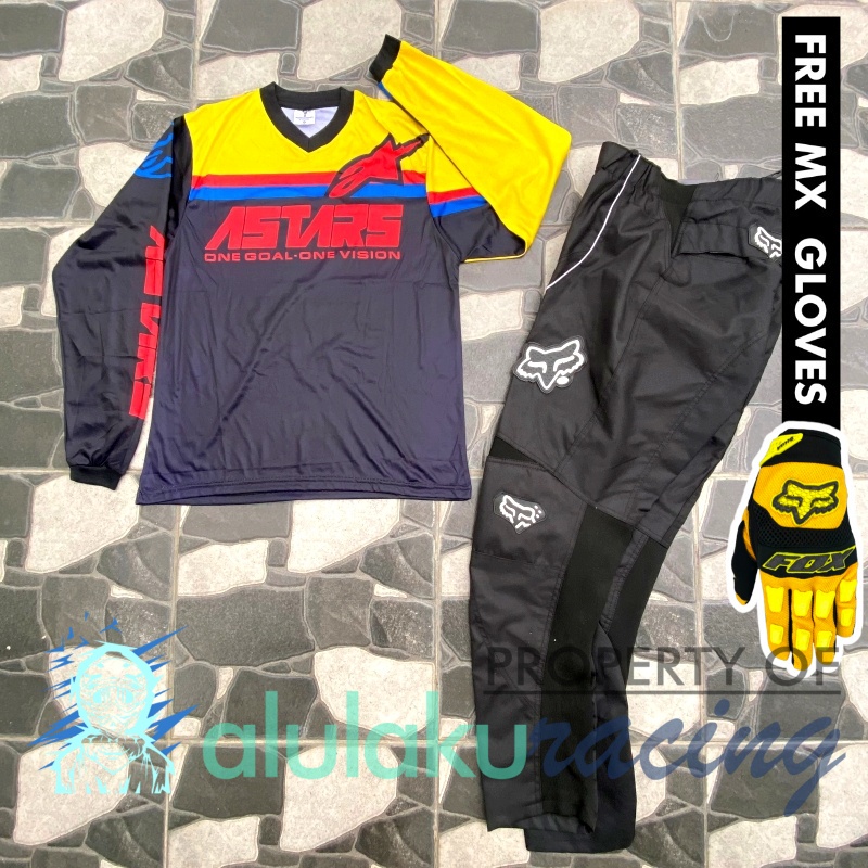 Jersey &amp; Celana MX Trail Motocross - Paket Bundling ASCT0401-F47