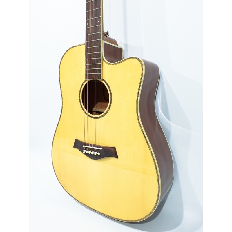 Gitar Akustik Elektrik Merk Cowboy Original Tipe GWC-240 NAS Warna Natural Equalizer Tuner Cowboy