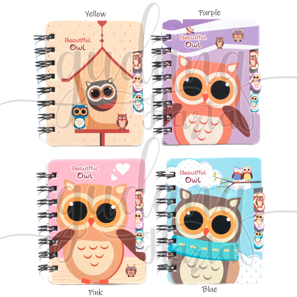 Notebook Owl Burung Hantu Lucu Memo Unik Notepad Buku Tulis Lucu GH 308031