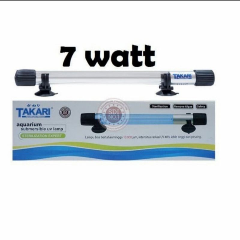 TAKARI UV 7Watt lampu uv celup aquarium
