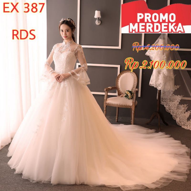 Gaun Pengantin BARU EX 387