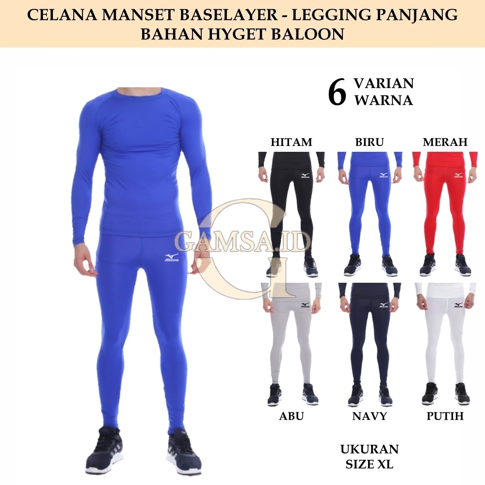 COD - CELANA LEGGING SIZE XL BASELAYER PANJANG PRIA WANITA MANSET CELANA MANGSET OLAHRAGA SPORT BOLA VOLLY BADMINTON