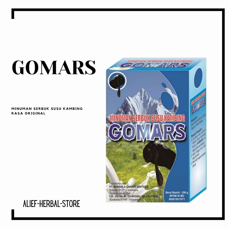 

Susu Kambing Etawa Gomars 200gr Fullcream | Susu Kambing Gomars