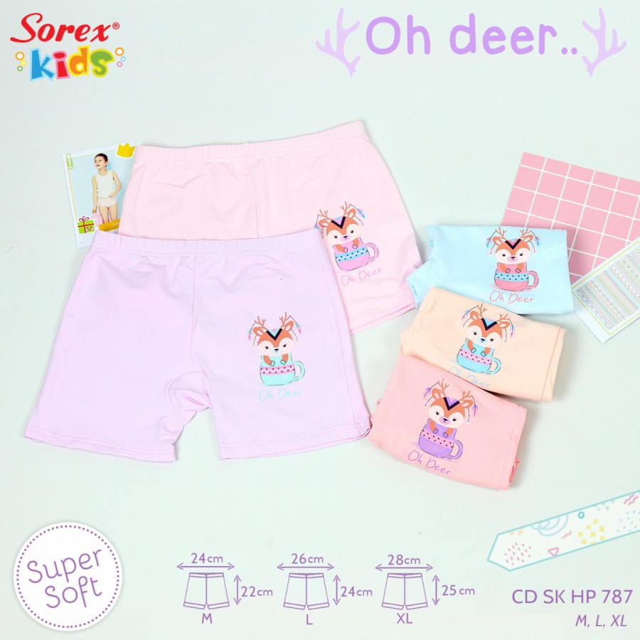 CELANA DALAM ANAK BOXER SEGIEMPAT CD SOREX KIDS HP 787