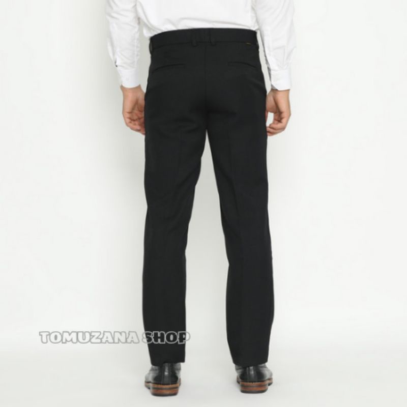 CELANA PANJANG | FORMAL | KERJA | KANTOR | BAHAN | DASAR | KAIN | SLIM FIT | PRIA | COWOK | HITAM | BURLOIS | ORIGINAL