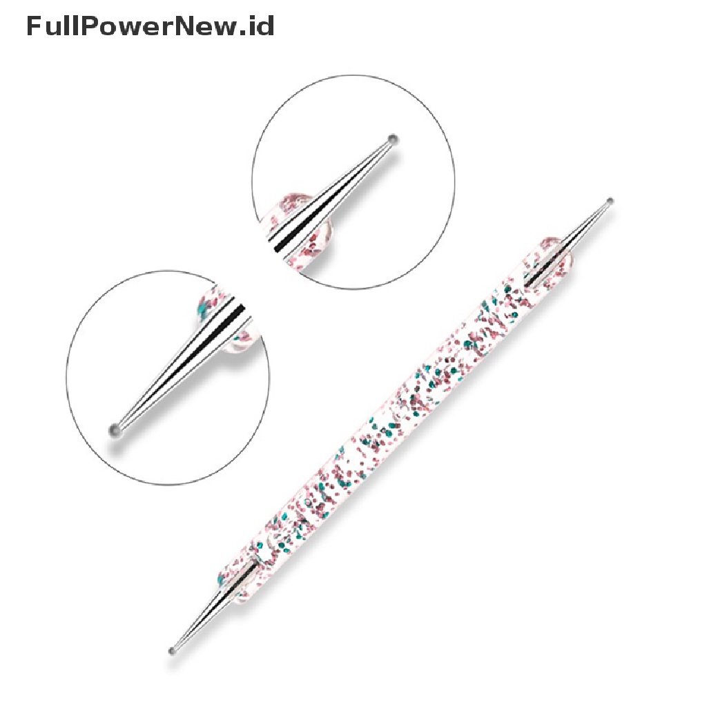 1 Set Brush Pen Dotting Gambar Lukisan Uv Gel Nail Art Diy