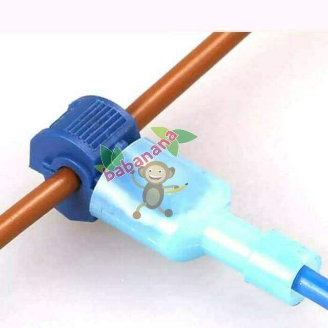 Blue quick lock splice wire connector terminal crimp ckip car wiring