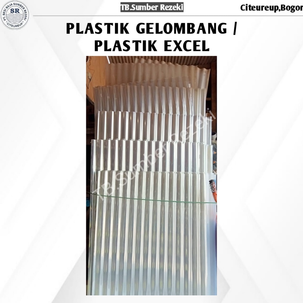 Plastik Gelombang / Asbes Transparan / Bening