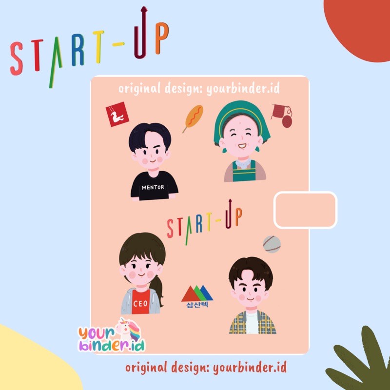 

Binder Design Startup / Notebook Startup - Custom 6r,20r,26r - A6/A5/B5
