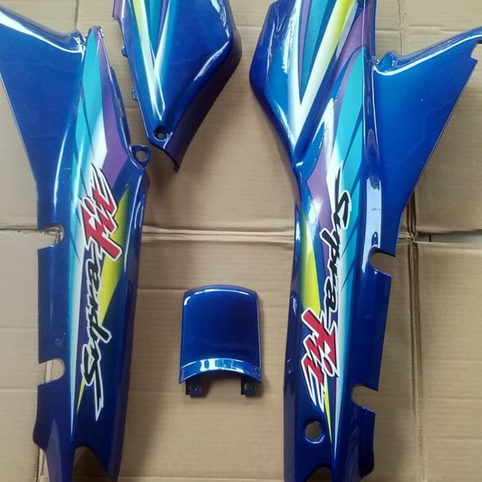 Cover Body Motor Supra Fit Lama Biru Shopee Indonesia