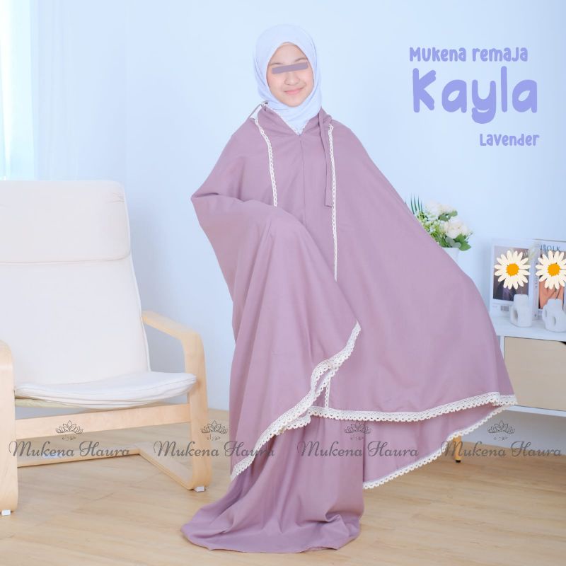 Mukena Remaja Tanggung Kayla 2in1 Resleting Dagu