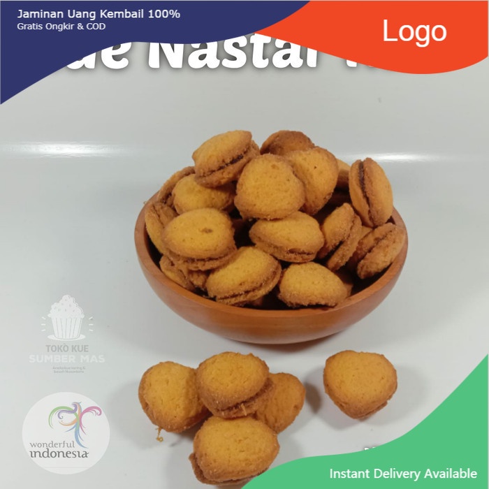 

Makanan Ringan Snacks BISKUIT NANAS 250GR / KUE NANAS