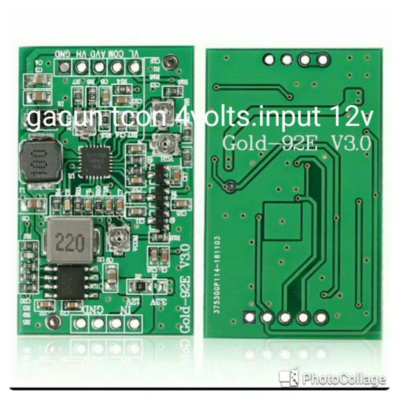 gacun tcon 4 chanel volts.input 12v new