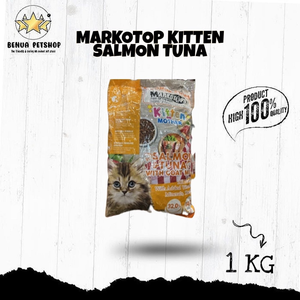 Makanan kucing Markotops 1kg adult Dry food