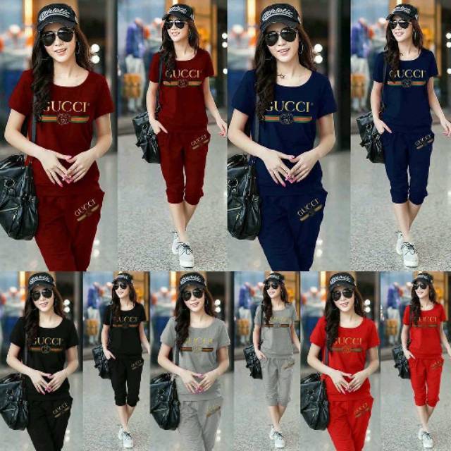 7501 SETELAN GUCCI FASHION WANITA