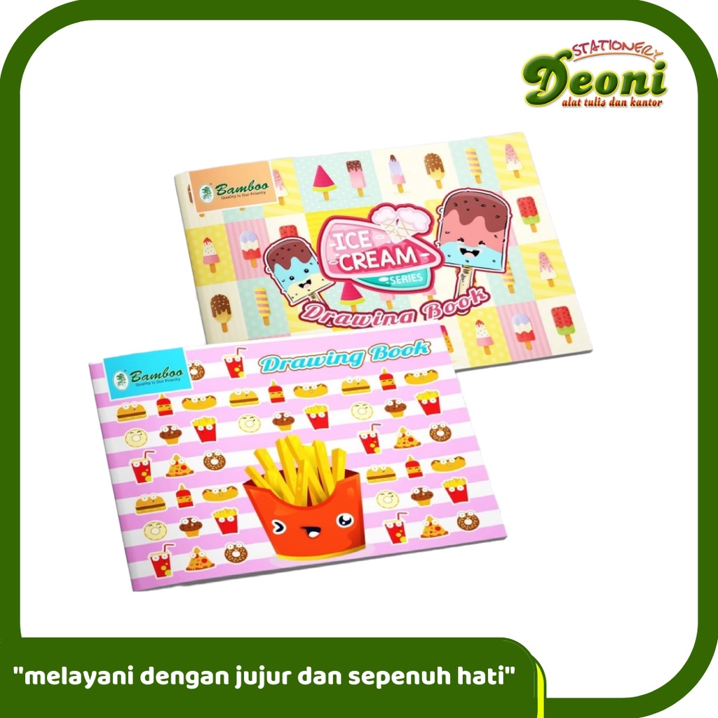 

BAMBOO Drawing Book Buku Gambar A3 10 Lembar Random (1 Pcs)