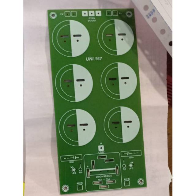PCB POWER SUPPLY 6 ELCO