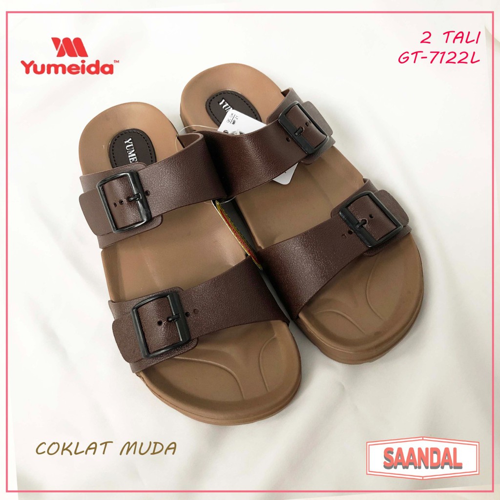 Sandal Selop Pria Yumeida 2 Ban/Tali 2 GT 7122 L Karet (BISA SATUAN COD)